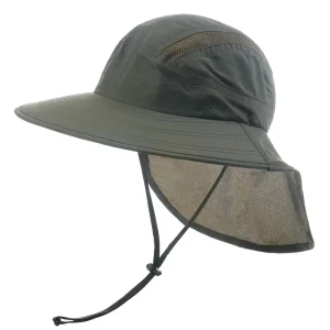 Solhatt UPF40+ | Bred skärm med nackskydd, lätt och justerbar