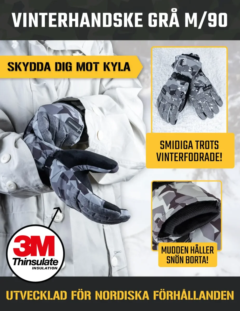 Vinterhandske grå m/90 - Bild 5